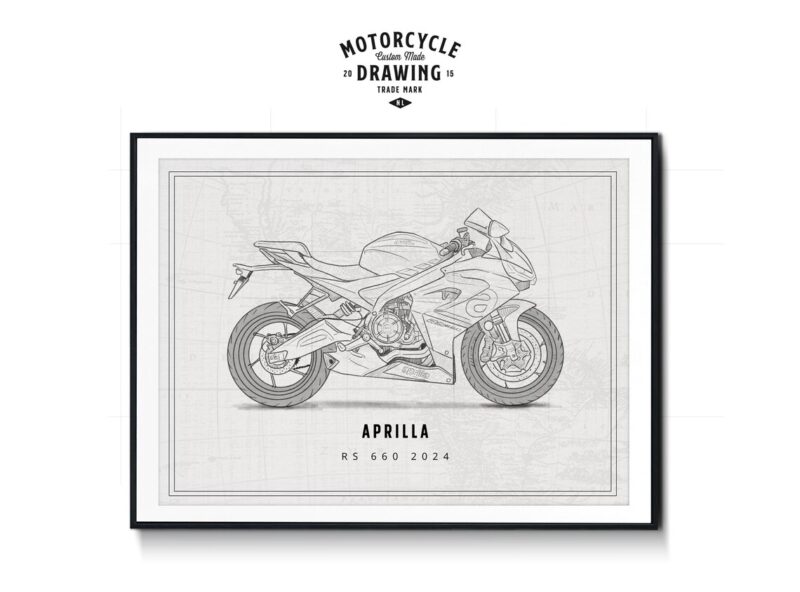 Detailed Pencil Illustration - Custom Made motorcycle drawing - Image 7