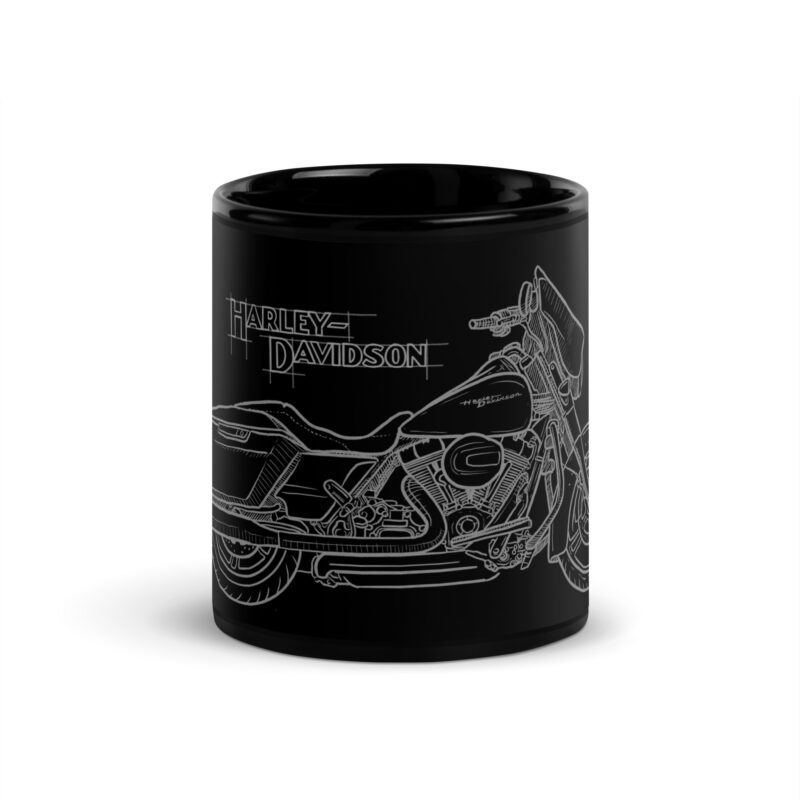 Harley-Davidson Street Glide - Black Glossy Mug - Image 3