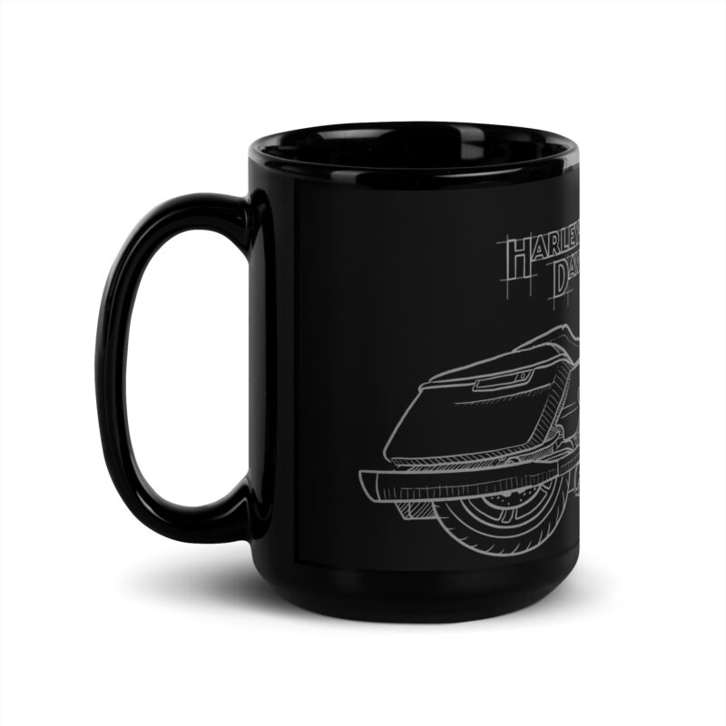 Harley-Davidson Street Glide - Black Glossy Mug - Image 4